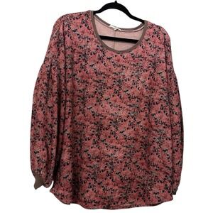 Easel Pink Floral Sweatshirt
